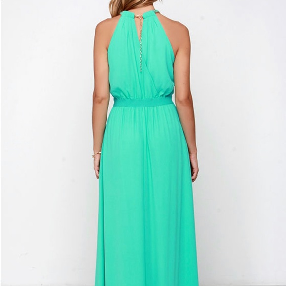 Lulu’s Mint Maxi Dress - Size Medium - Picture 5 of 10